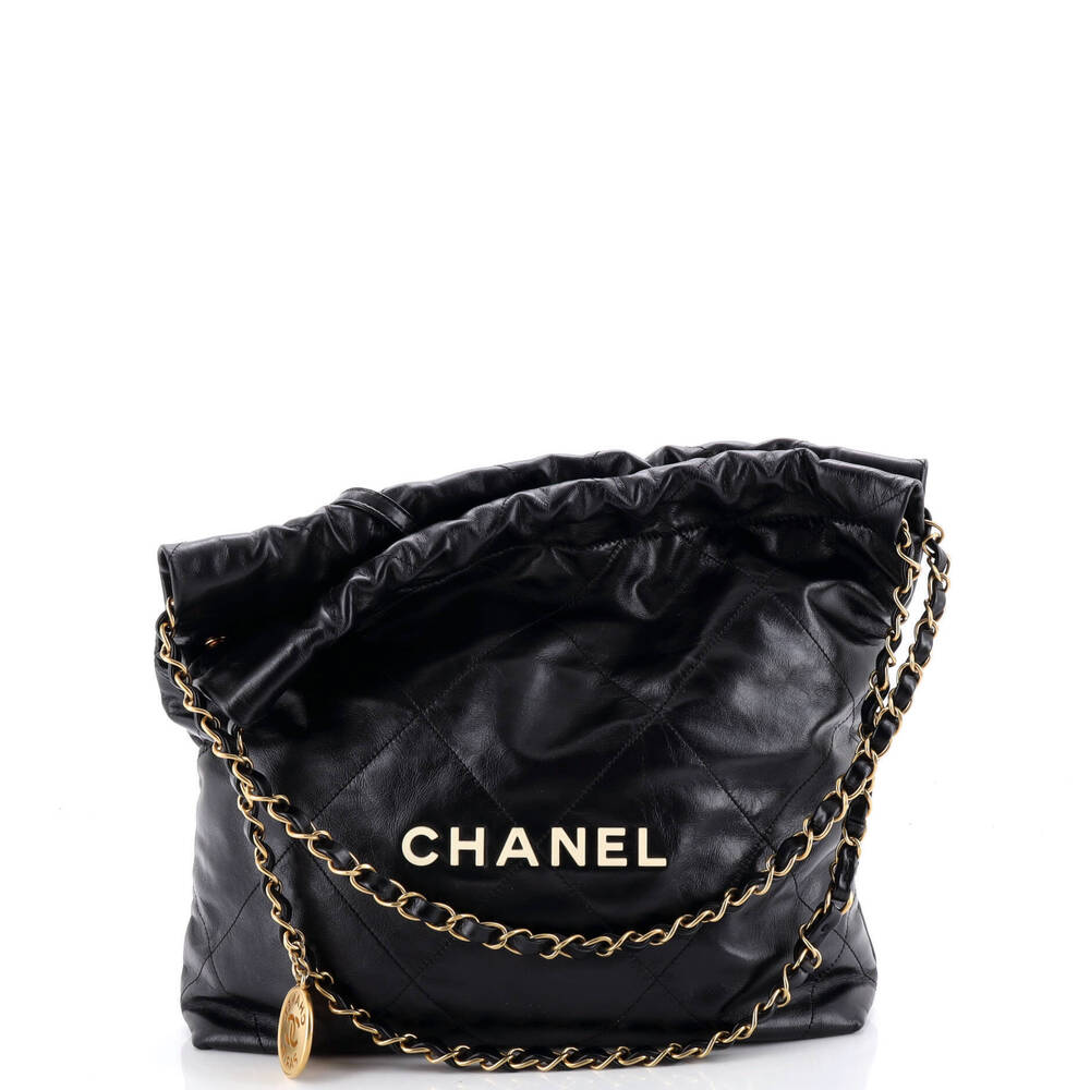 Chanel Small 22 Chain Hobo Quilted Calfskin